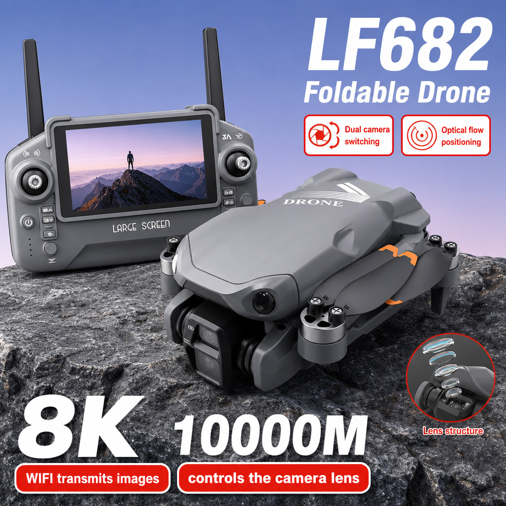 Aerial Photo LF682 Drone 8K HD - Drone Gimbal 3 Axis review and price